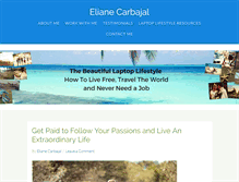 Tablet Screenshot of elianecarbajal.com